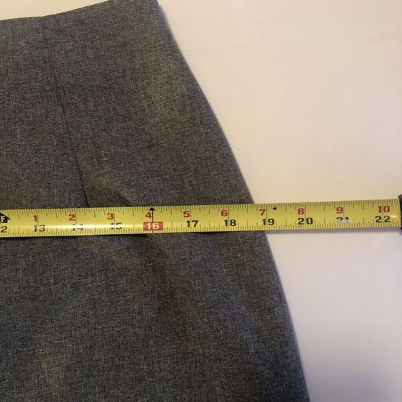 Be Smart Womens 2 Piece Skirt Suit Gray Heathered Long Sleeve Embroidered USA 11 - Picture 12 of 12